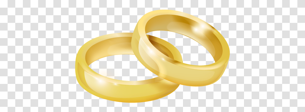 Pair Gold Ring Image 53813 Wedding Rings Icon, Banana, Fruit, Plant, Food Transparent Png