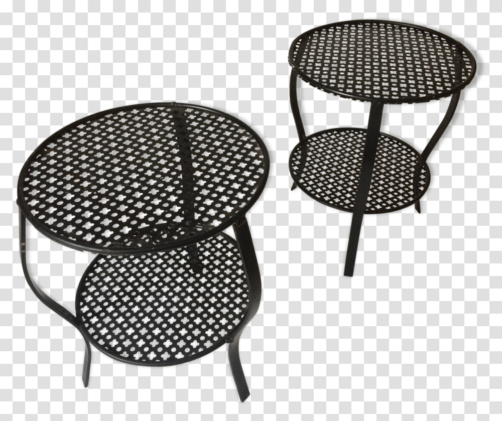 Pair Of Perforated Metal Plant HoldersSrc Https Chair, Furniture, Tabletop, Coffee Table, Dining Table Transparent Png