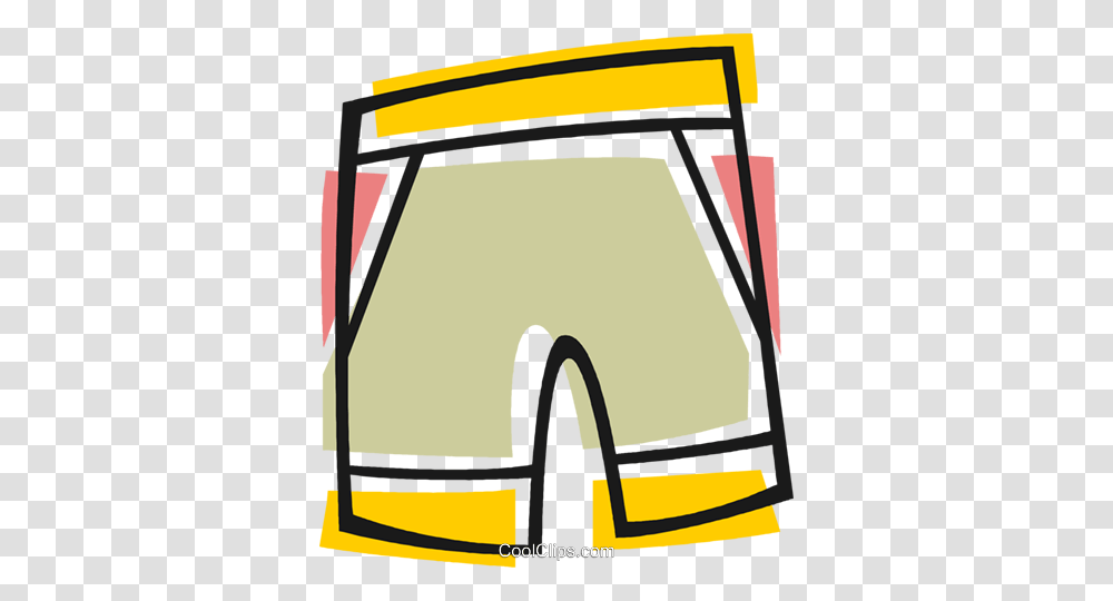 Pair Of Shorts Royalty Free Vector Clip Art Illustration, Bed, Furniture, Sport, Sports Transparent Png