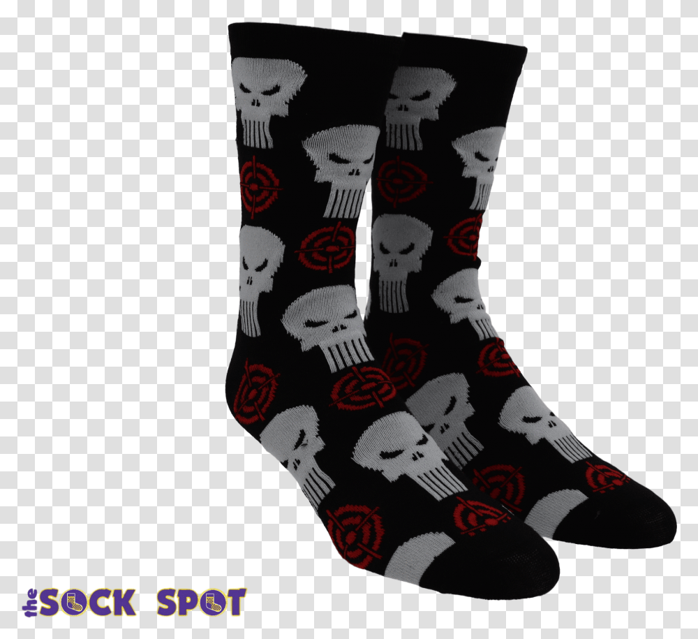 Pair Pack Marvel Punisher Socks Sock, Stocking, Christmas Stocking, Gift, Person Transparent Png