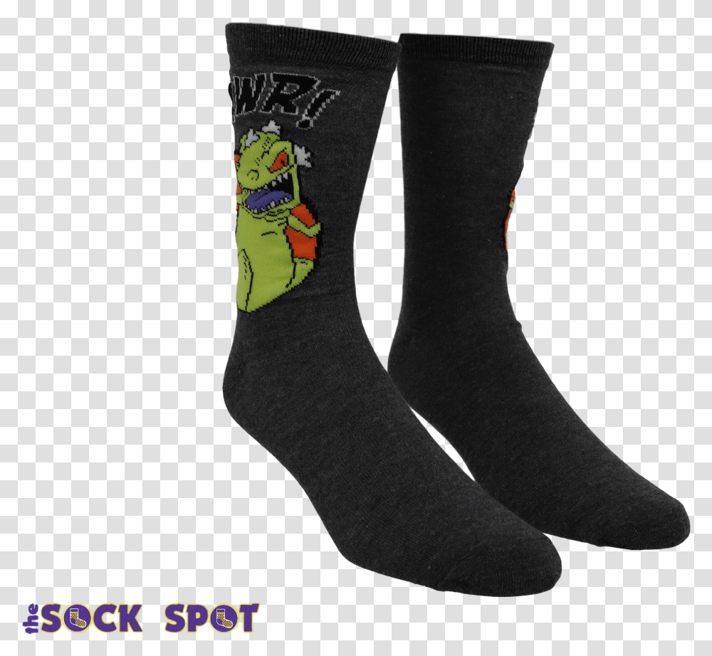 Pair Pack Nickelodeon Rugrats Reptar Socks Sock, Clothing, Apparel, Shoe, Footwear Transparent Png