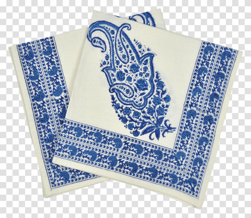 Paisley Blue Towel Transparent Png