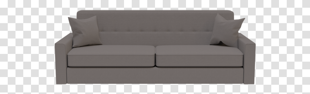 Paisley Grey Studio Couch, Furniture, Foam, Mattress, Canvas Transparent Png