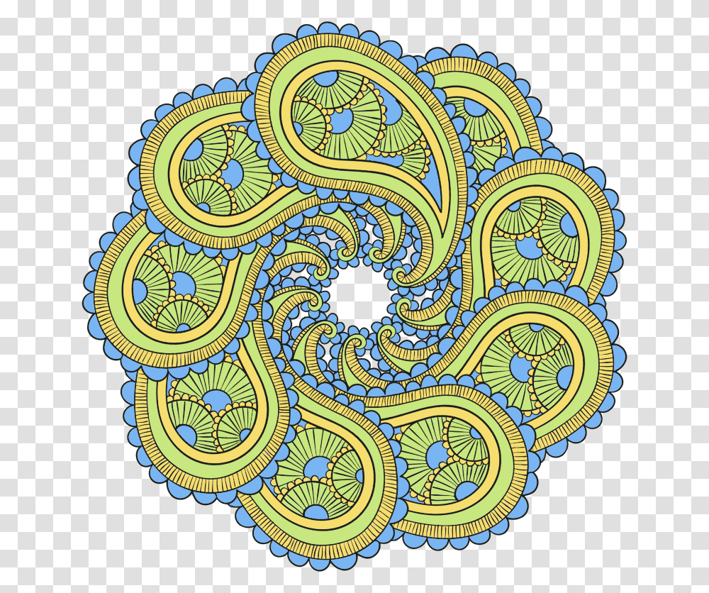 Paisley Mandala Illustration, Pattern Transparent Png