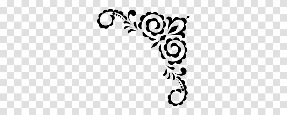 Paisley Ornament Art Black And White Floral Design, Gray, World Of Warcraft Transparent Png