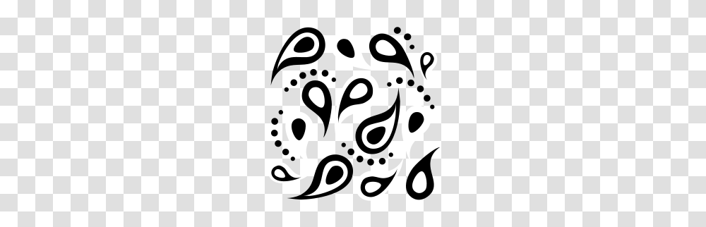 Paisley Pattern Bandana Vector, Floral Design, Stencil Transparent Png