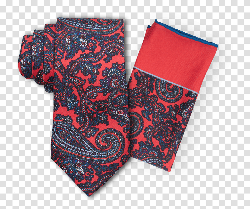 Paisley Red Tie Set Silk, Pattern, Rug, Accessories, Accessory Transparent Png