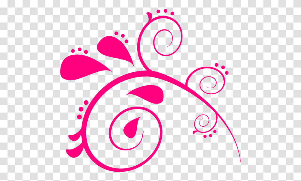Paisly Pink 2 Clip Art At Clker Background Swirls Design, Spiral, Pattern, Floral Design Transparent Png