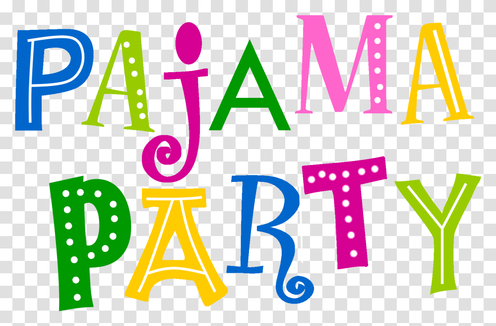 Pajama Party Clipart Download Pijama Party Logo, Alphabet, Number Transparent Png