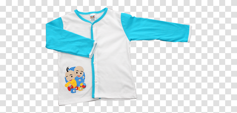 Pajamas Clipart Blue Baby Bib Cartoon, Apparel, Shirt, Sleeve Transparent Png