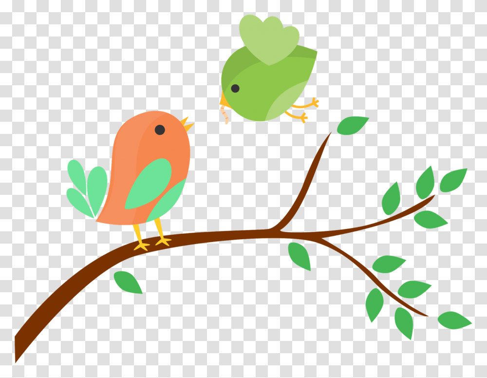 Pajaritos En Una Rama Dibujo, Canary, Bird, Animal, Finch Transparent Png