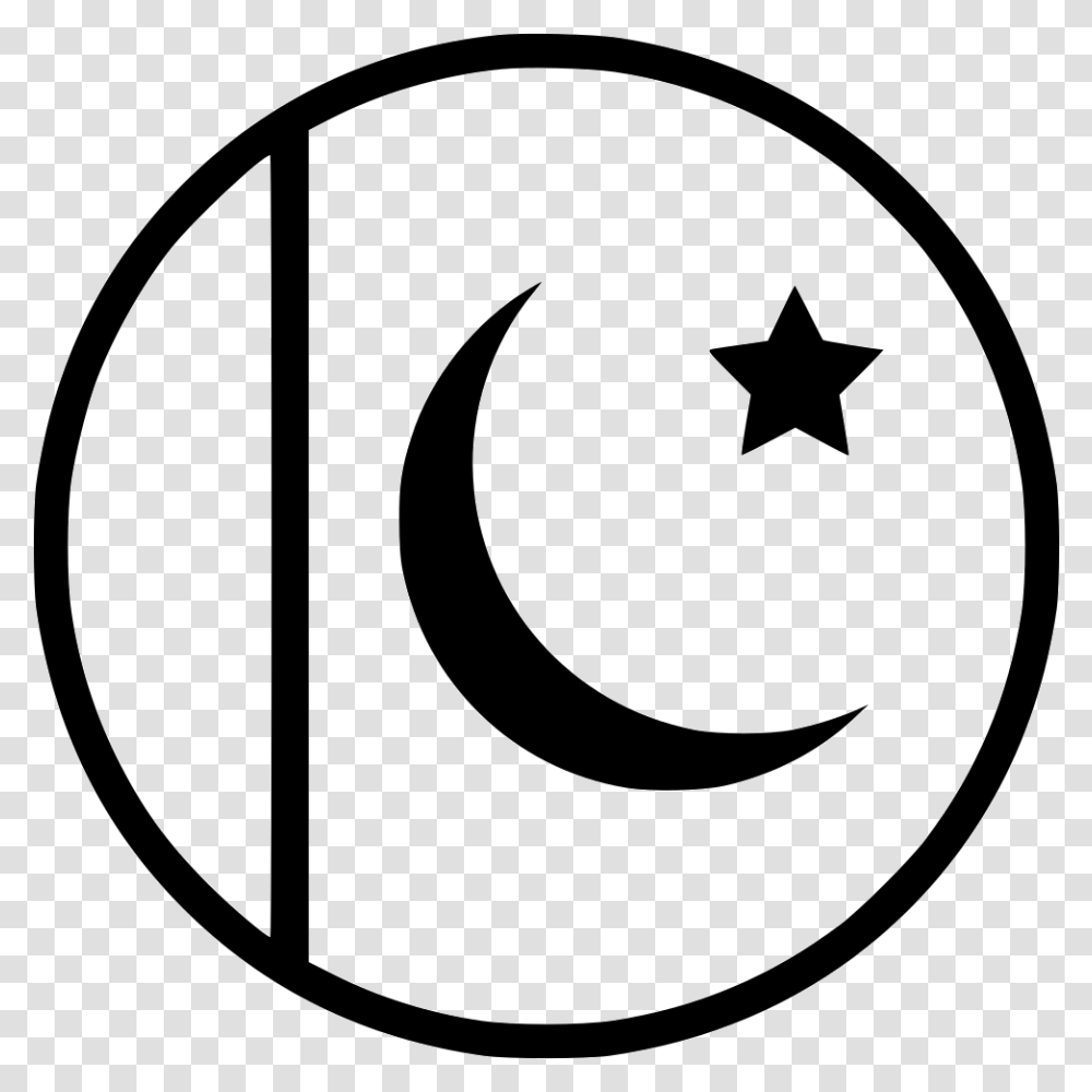 Pakistan Flag Icon Free Download, Star Symbol, Stencil, Logo Transparent Png