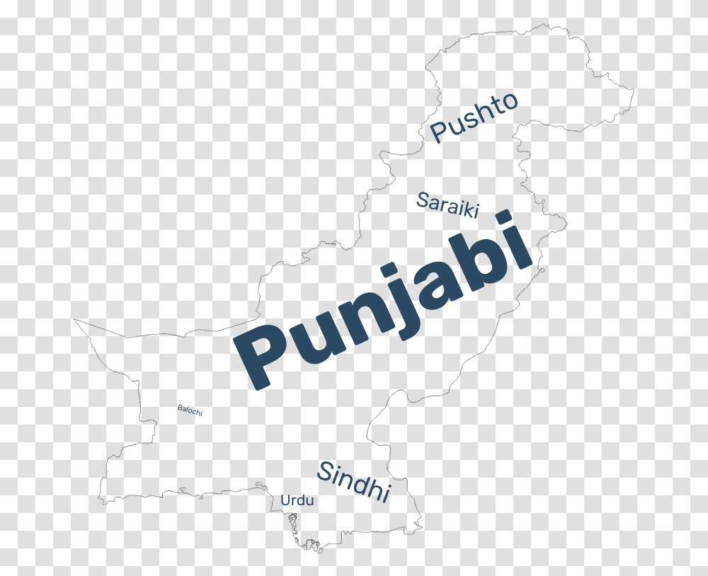 Pakistan Language Data Map Map, Diagram, Plot, Atlas, Outdoors Transparent Png