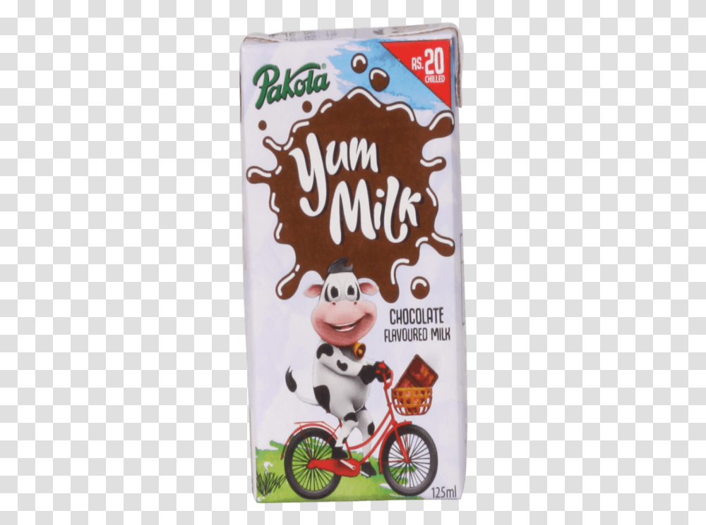 Pakola Yum Chocolate Milk 125ml Yum Milk, Bicycle, Vehicle, Transportation, Bike Transparent Png