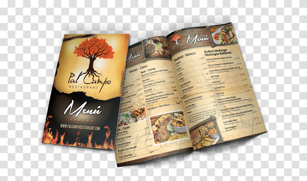 Pal Campo Restaurant Menu Orlando Download Dandelion, Book, Flyer, Poster, Paper Transparent Png
