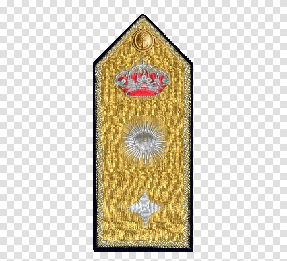 Pala De General Intendente De La Armada Badge, Rug, Embroidery, Pattern, Stitch Transparent Png