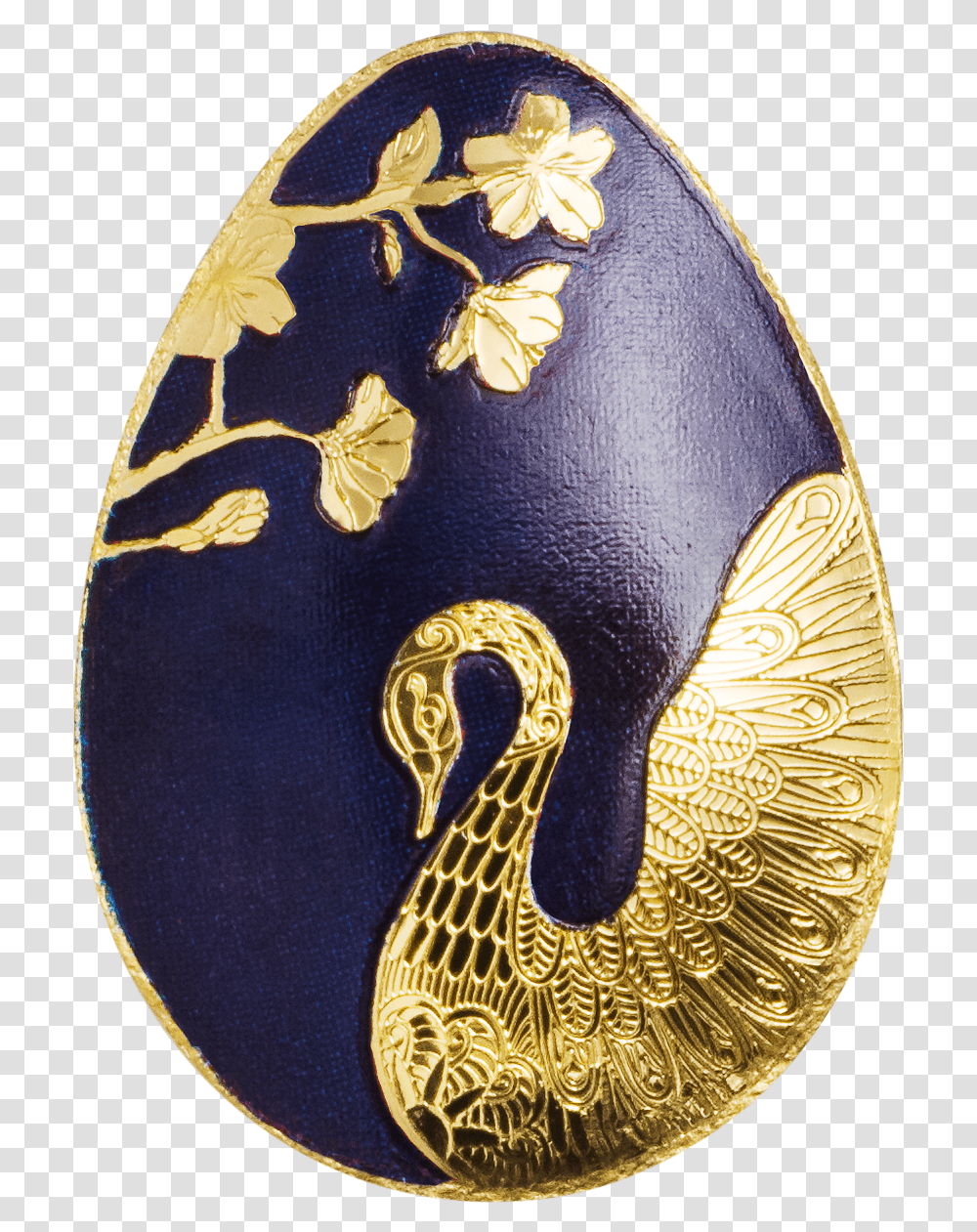 Palau 2018 1 Dollar Golden Egg Swan Egg Faberge Egg Designs, Pattern, Elephant, Wildlife, Mammal Transparent Png