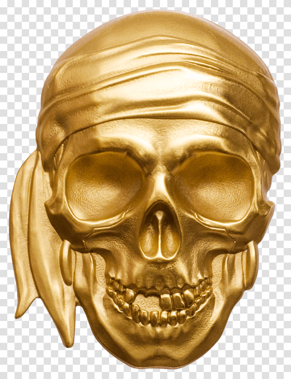 Palau 2018 200 Dollars Pirate Skull Blackbeard Pirate Gold Coins, Bronze, Helmet, Apparel Transparent Png