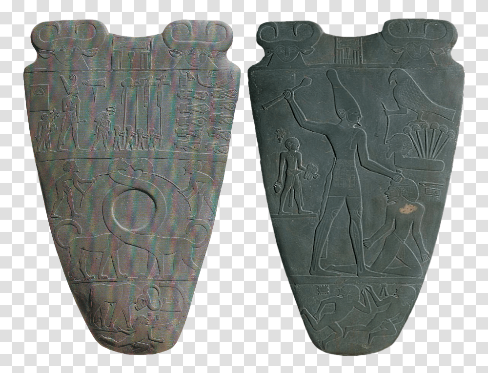 Palette Of King Narmer Both Sides, Armor, Shield, Person, Human Transparent Png