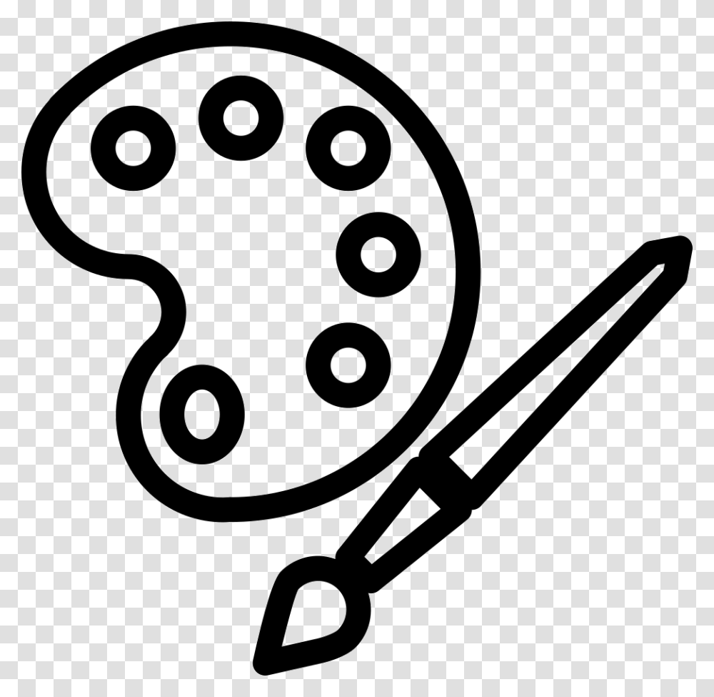 Palette Paint Icon Background, Scissors, Blade, Weapon, Weaponry Transparent Png