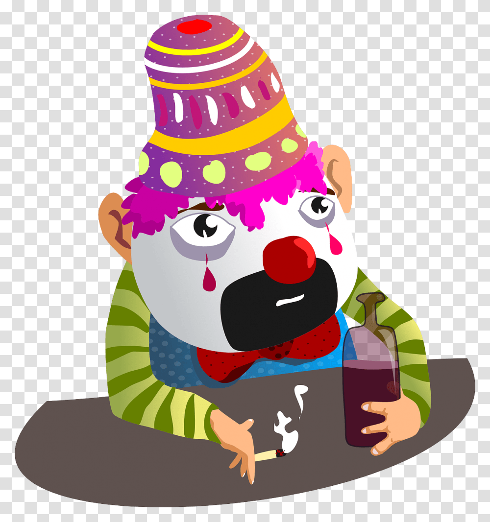 Palhaco Chorando Desenho Animado, Performer, Clown, Apparel Transparent Png