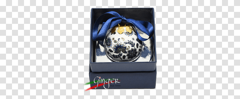 Palla Di Natale In Porcellana Addobbi Natalizi Christmas Sphere, Porcelain, Pottery, China Cabinet Transparent Png