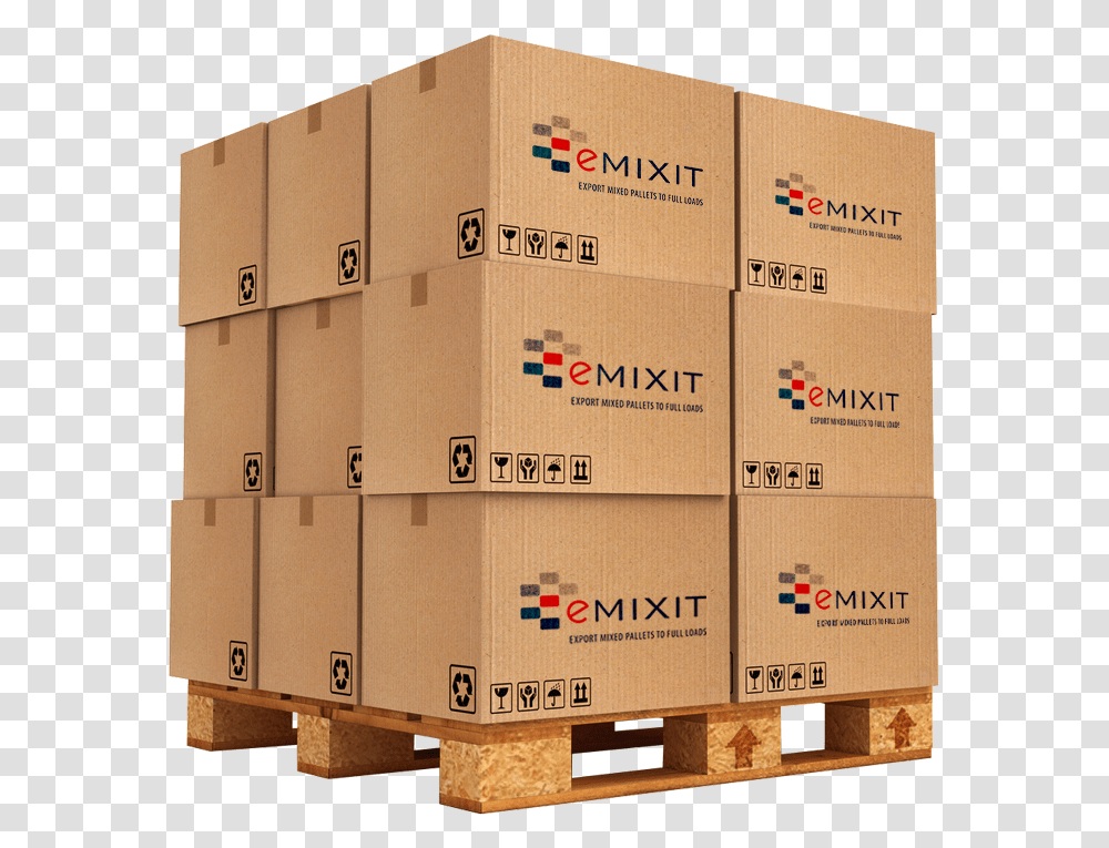 Pallet Full Of Products, Package Delivery, Carton, Box, Cardboard Transparent Png
