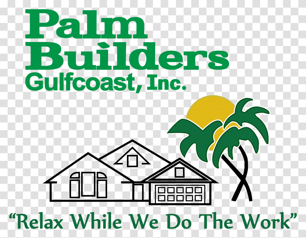 Palm Builders Gulfcoast Inc Logo, Green, Poster Transparent Png