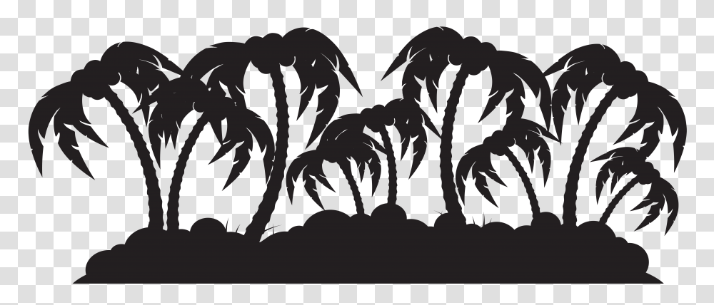 Palm Island Silhouette Clip Art, Gray, World Of Warcraft Transparent Png
