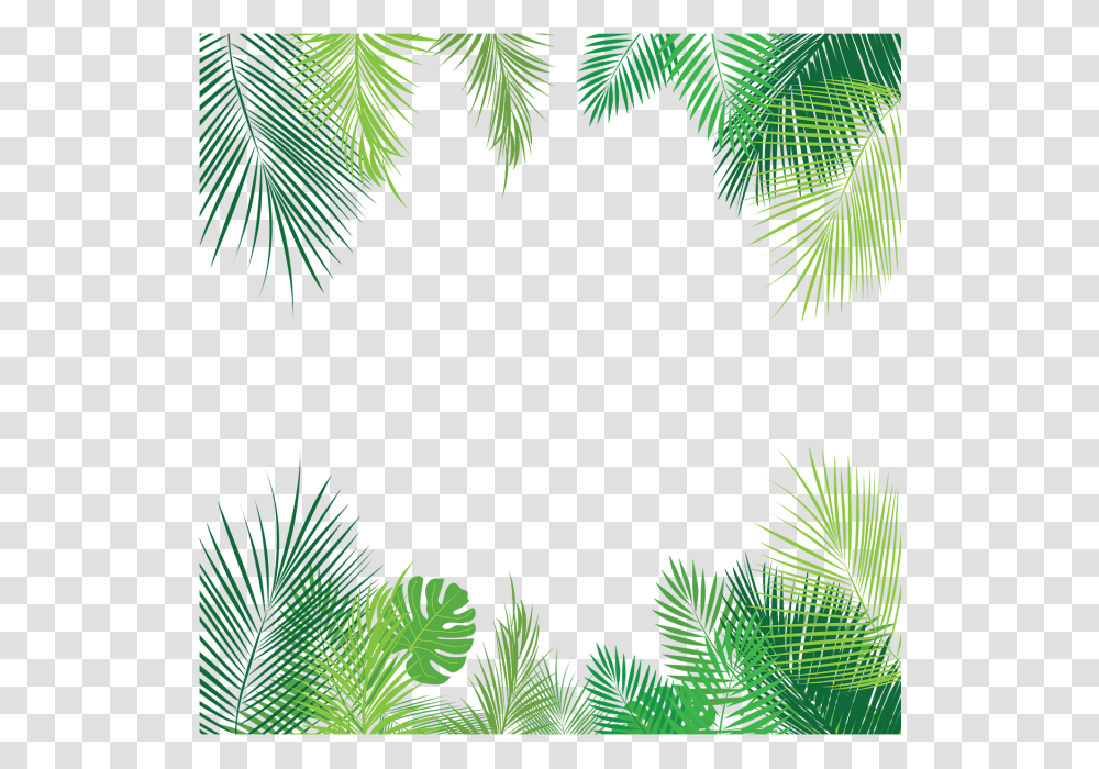 Palm Leaves Vector Psd And Clipart With Palm Leaves Background, Vegetation, Plant, Green, Rainforest Transparent Png