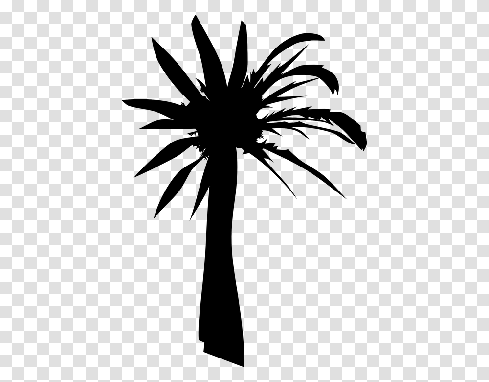 Palm Oil Tree Silhouette, Gray, World Of Warcraft Transparent Png