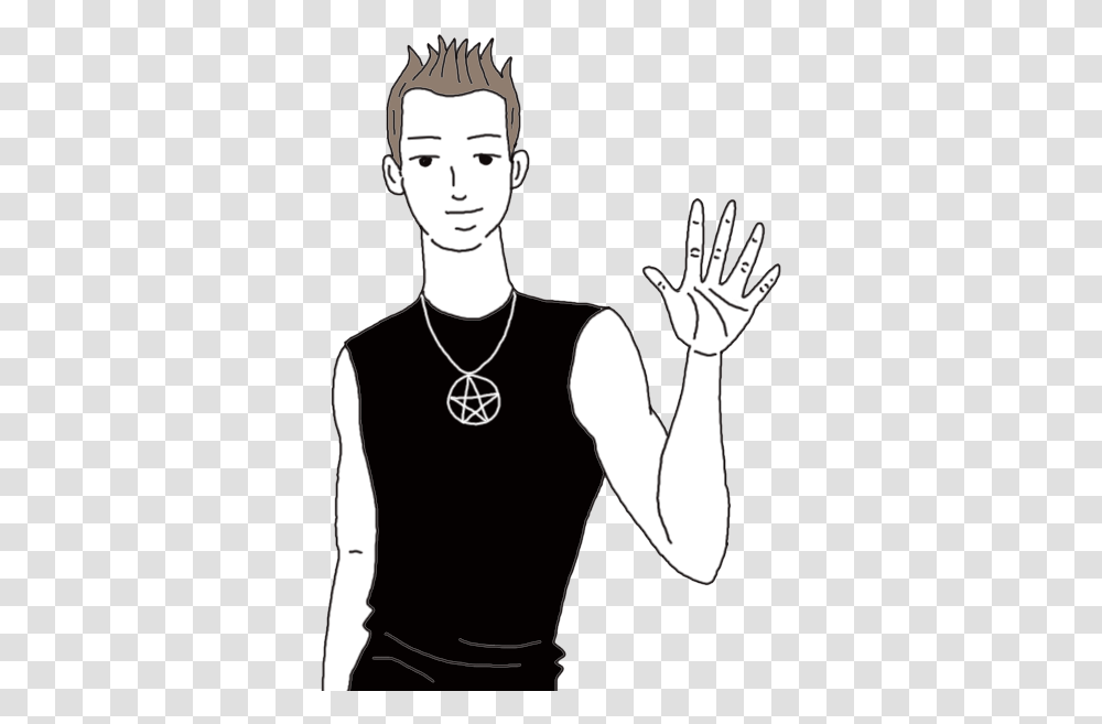 Palm Reading Illustration, Pendant, Person, Human Transparent Png