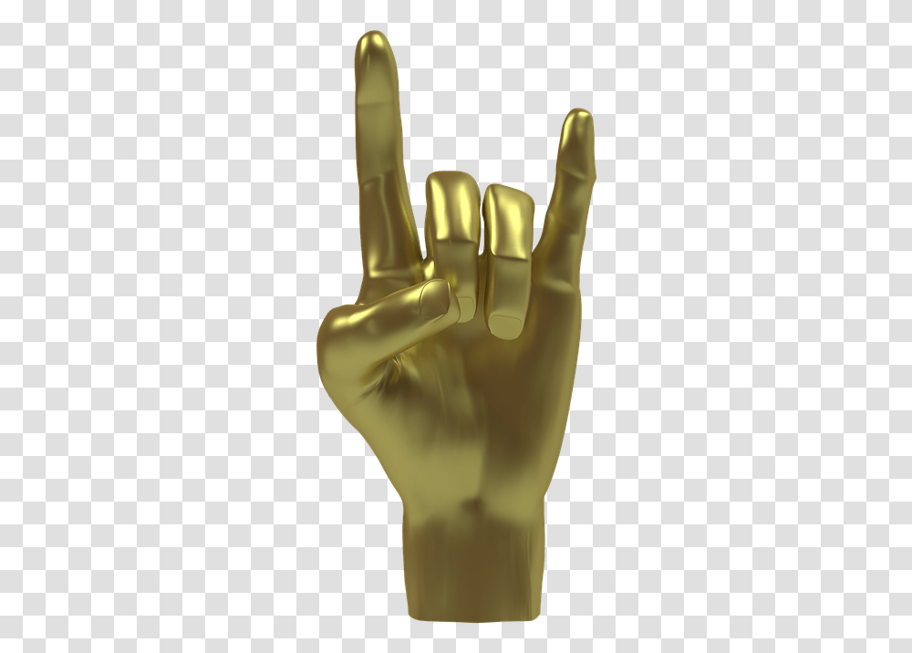 Palm Rock Gold Hand Rock Gold, Apparel, Fist, Bronze Transparent Png