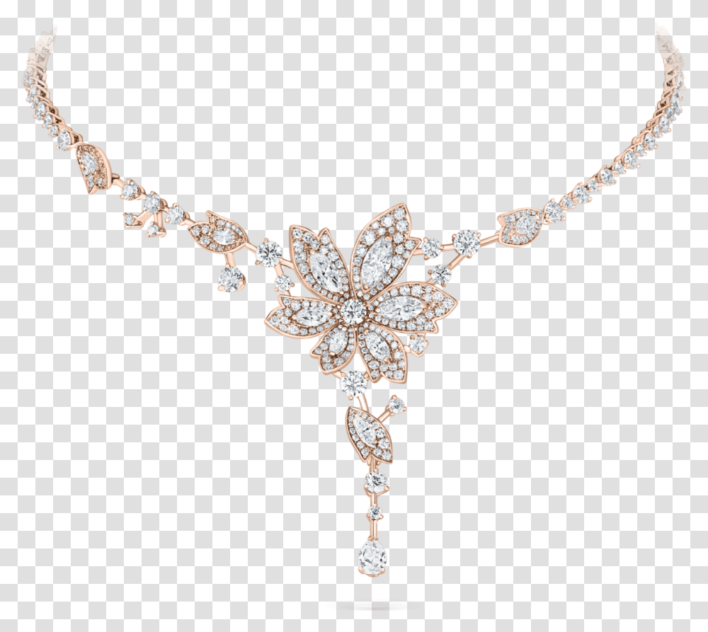 Palm Rose Gold Necklace Necklace, Jewelry, Accessories, Accessory, Diamond Transparent Png