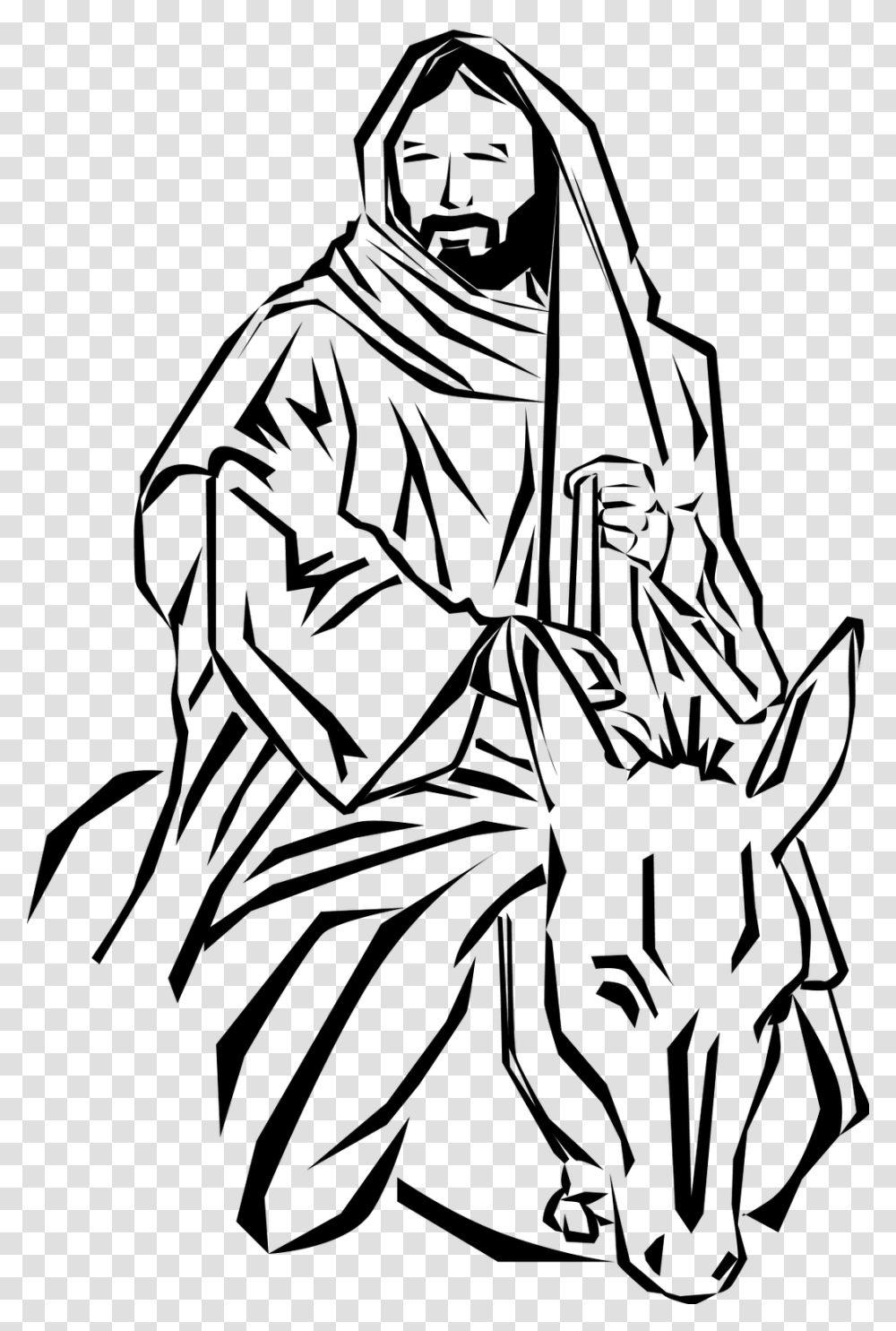 Palm Sunday Easter Triumphal Entry Into Jerusalem Clip Art, Gray, World Of Warcraft Transparent Png