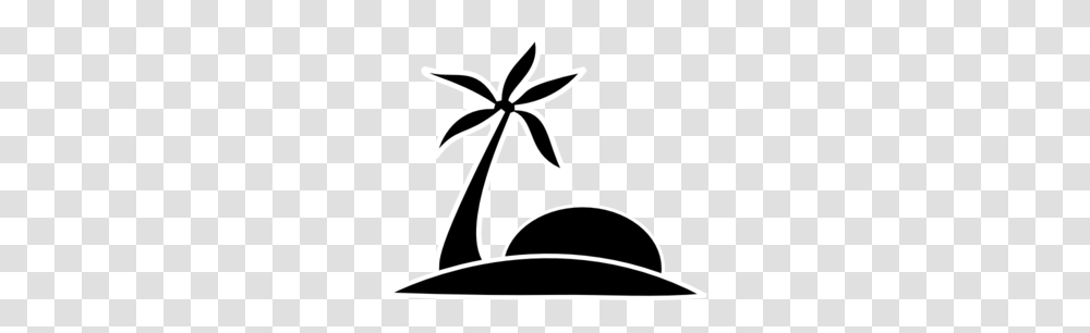 Palm Tree Beach Wsun Clip Art, Stencil, Baseball Cap, Hat Transparent Png