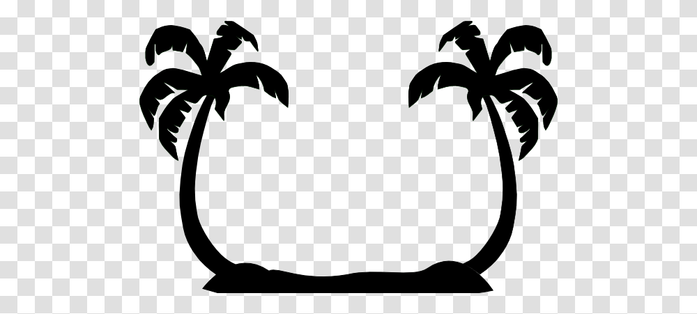 Palm Tree Black And White Clip Art, Outdoors, Nature, Green, Plant Transparent Png