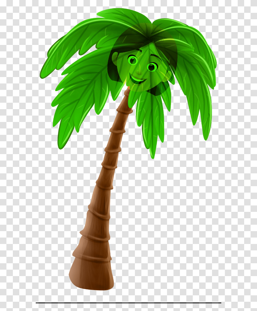 Palm Tree Cartoon, Plant, Arecaceae, Leaf, Green Transparent Png