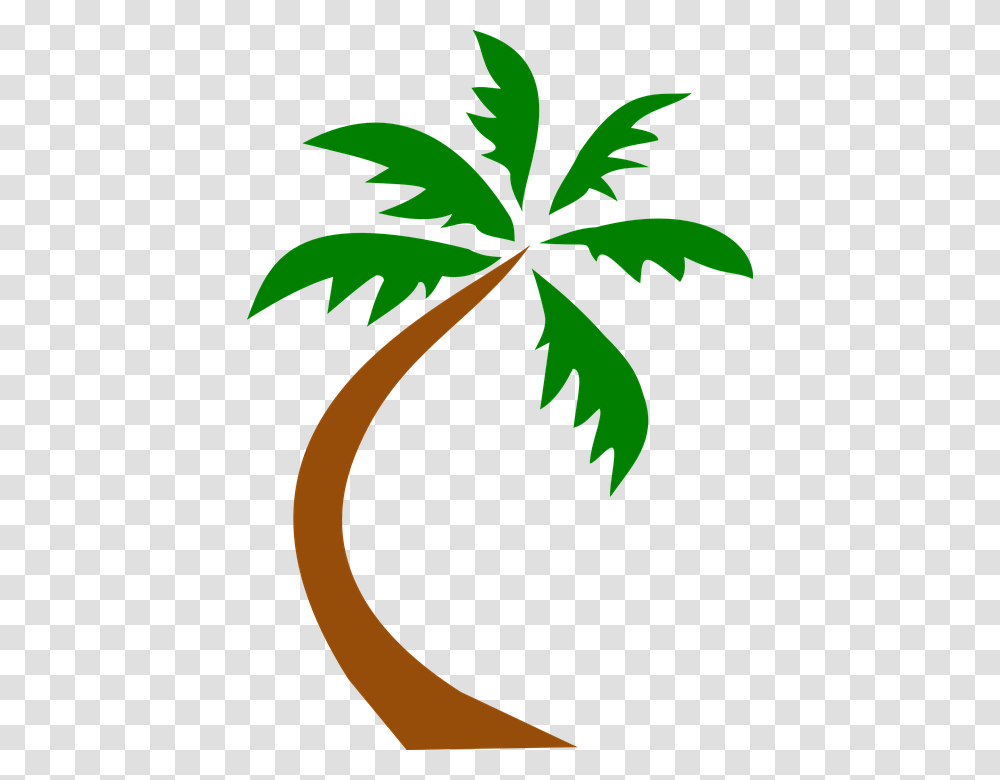 Palm Tree Clip Art Background Free Palm Tree Clip Art, Leaf, Plant, Vegetation, Weed Transparent Png