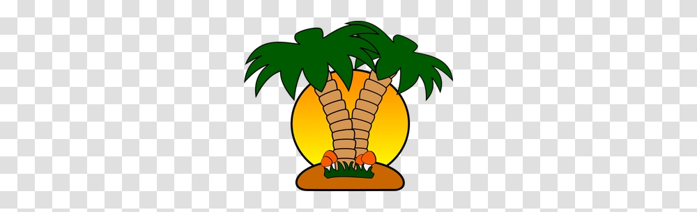 Palm Tree Clip Art Vector Free, Plant, Food, Vegetable, Fruit Transparent Png