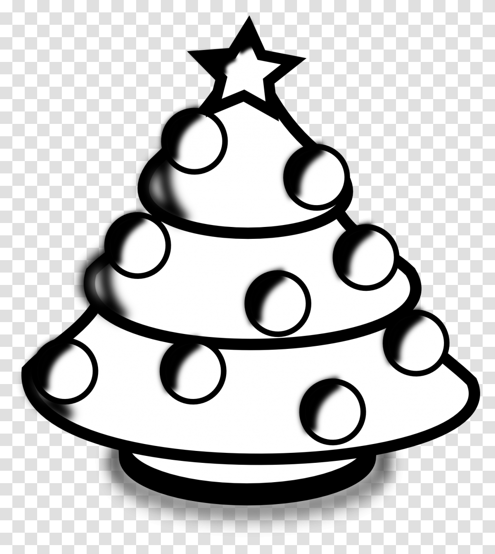 Palm Tree Clipart Black Clipart Santa Christmas Tree Black And White, Plant, Ornament, Stencil, Birthday Cake Transparent Png