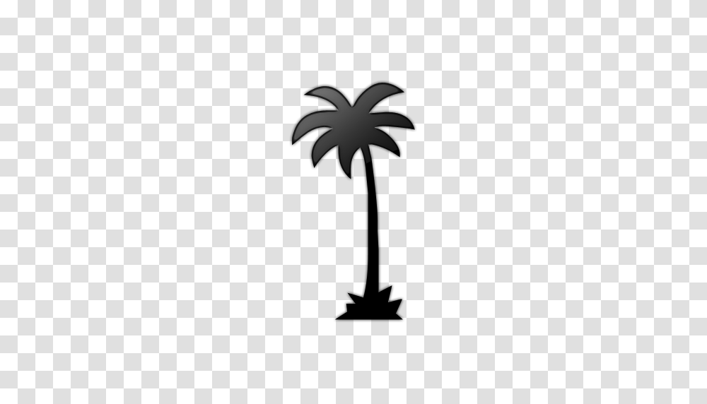 Palm Tree Clipart Icon, Stencil, Logo, Trademark Transparent Png