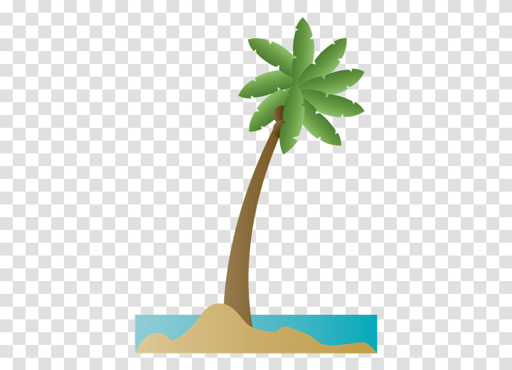 Palm Tree Clipart Playa Ilustracion, Plant, Arecaceae, Leaf, Hemp Transparent Png