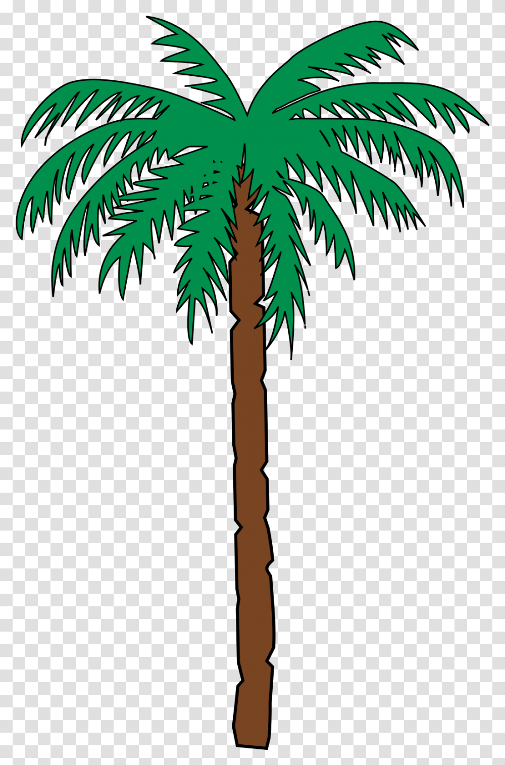 Palm Tree Date Straight Palm Tree Cartoon Clipart Full Haiti Coat Of Arms, Plant, Arecaceae, ,  Transparent Png