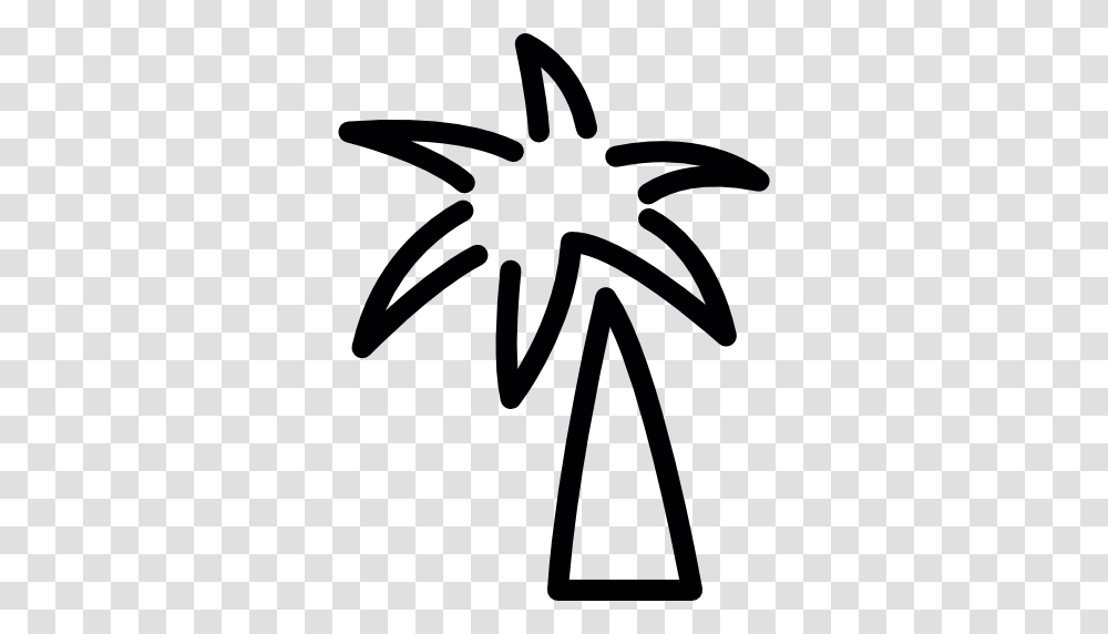 Palm Tree Doodle, Stencil, Logo, Trademark Transparent Png