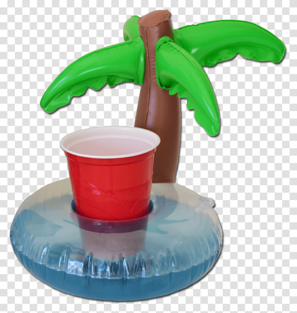 Palm Tree Drink Floats 3 Pack Mini Palm Tree Drink Holder, Pottery, Coffee Cup, Saucer, Birthday Cake Transparent Png