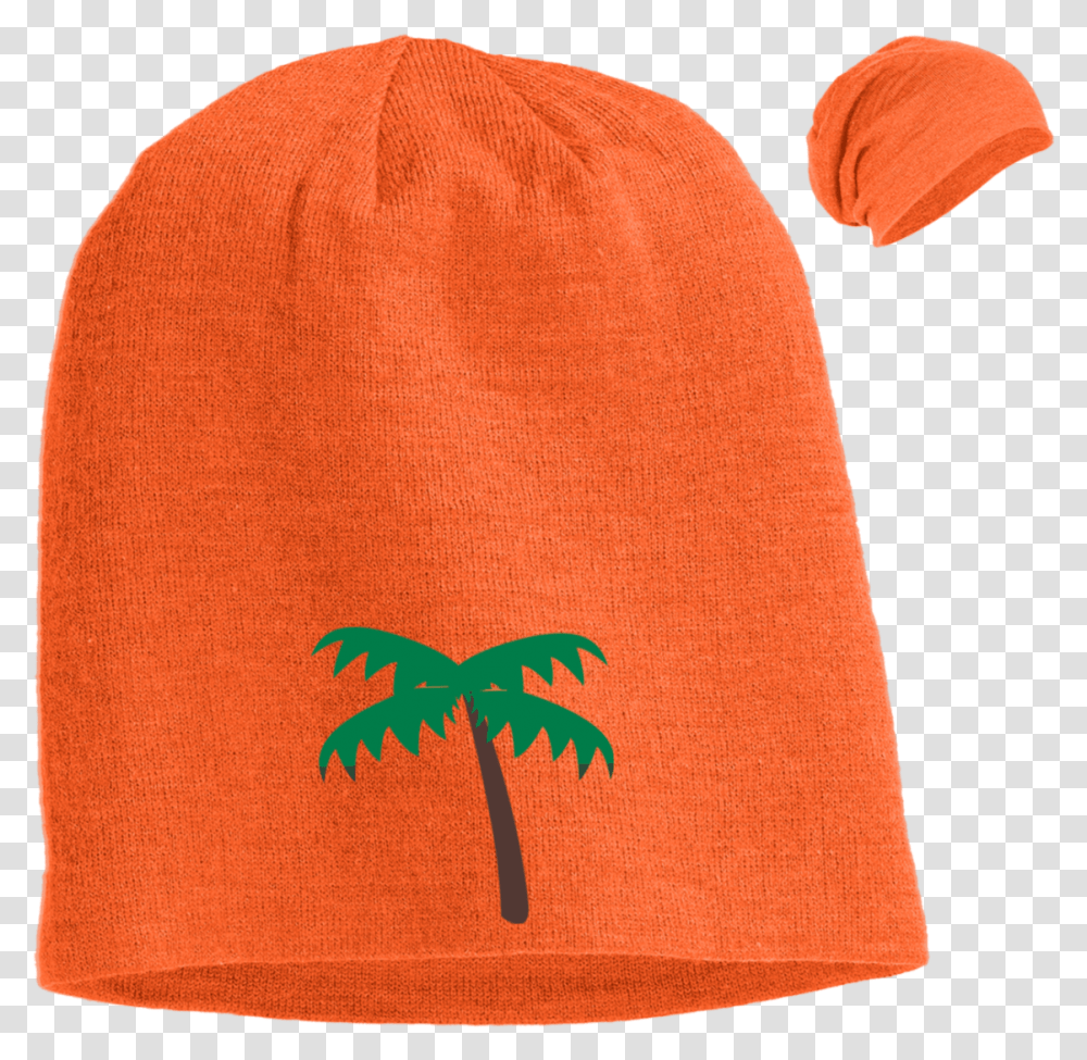 Palm Tree Emoji Dt618 District Slouch Beanie, Apparel, Cap, Hat Transparent Png
