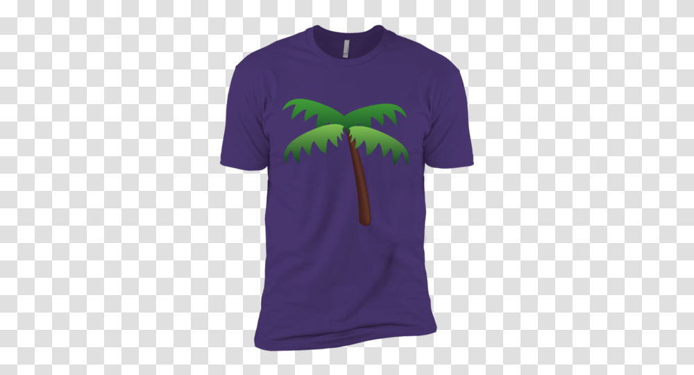 Palm Tree Emoji Next Level Premium Short Sleeve T Shirt, Apparel, T-Shirt Transparent Png