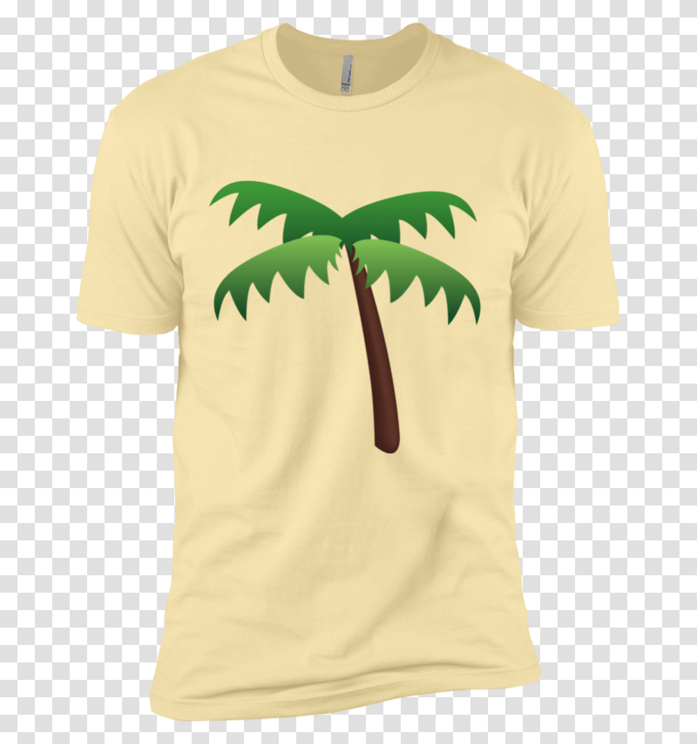 Palm Tree Emoji Nl3600 Next Level Premium Short Sleeve Palm Tree Emoji, Apparel, T-Shirt, Person Transparent Png