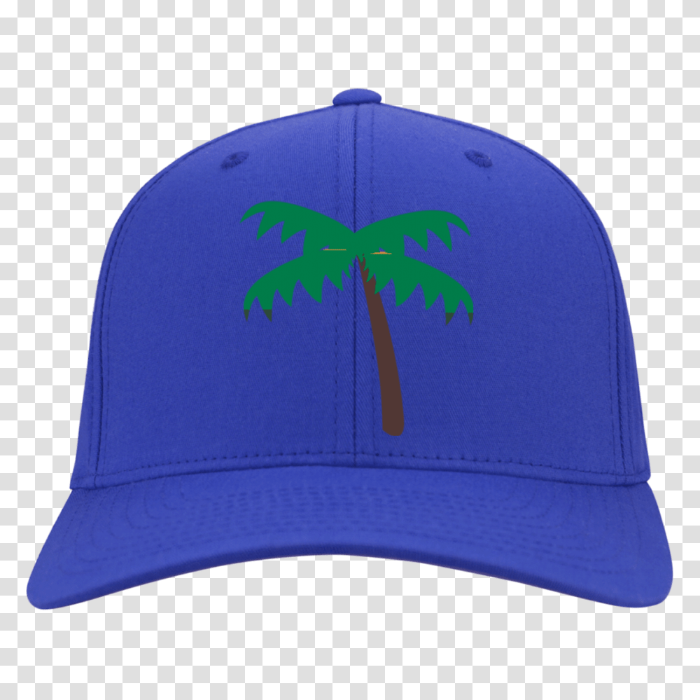 Palm Tree Emoji Port Authority Flex Fit Twill Baseball Cap, Apparel, Hat Transparent Png